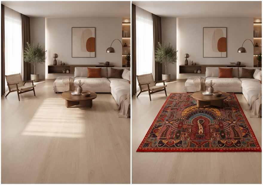 Qom Silk HosseinKashizadeh Carpet  205x140