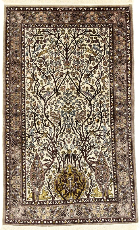Kashmir Silk Carpet 153x90