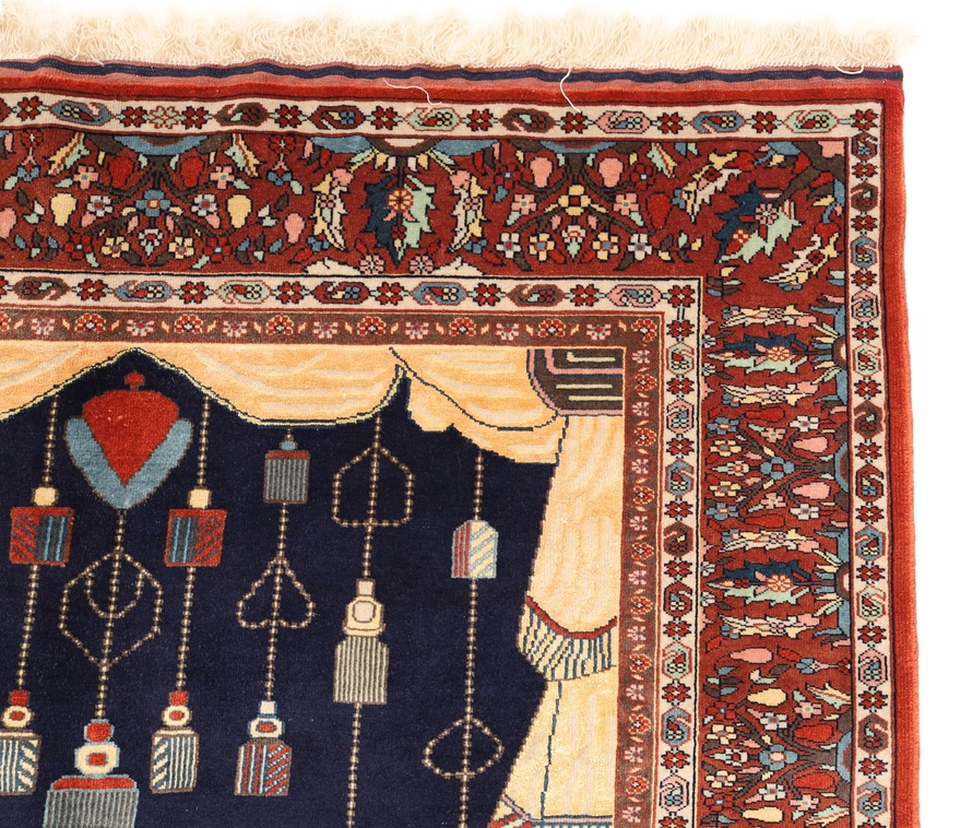 Antique Ghuchan Carpet  207x132