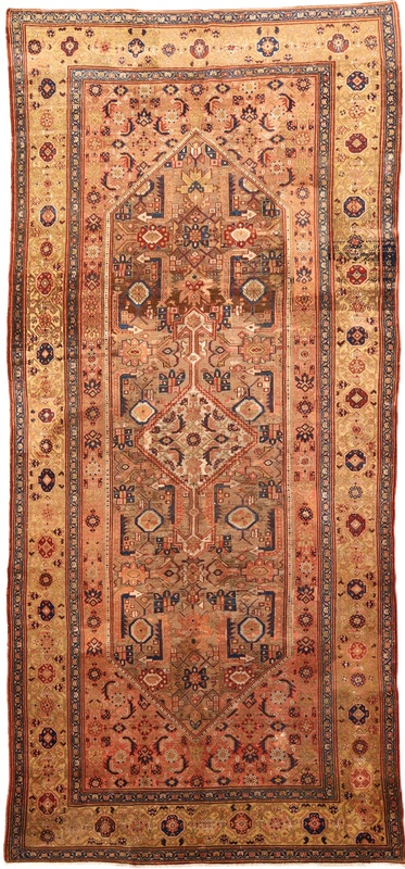 Antique Malayer Carpet 365x164