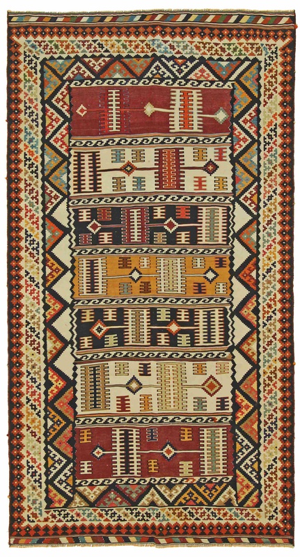 Kelim Fars Carpet 267x144