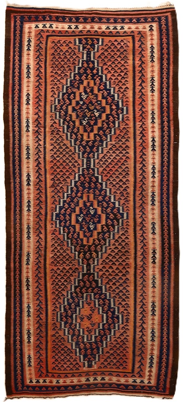 Antique Kilim Carpet  286x128