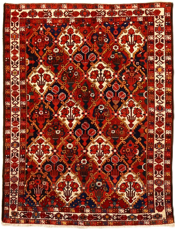 Antique BAKHTIAR Carpet 202x154