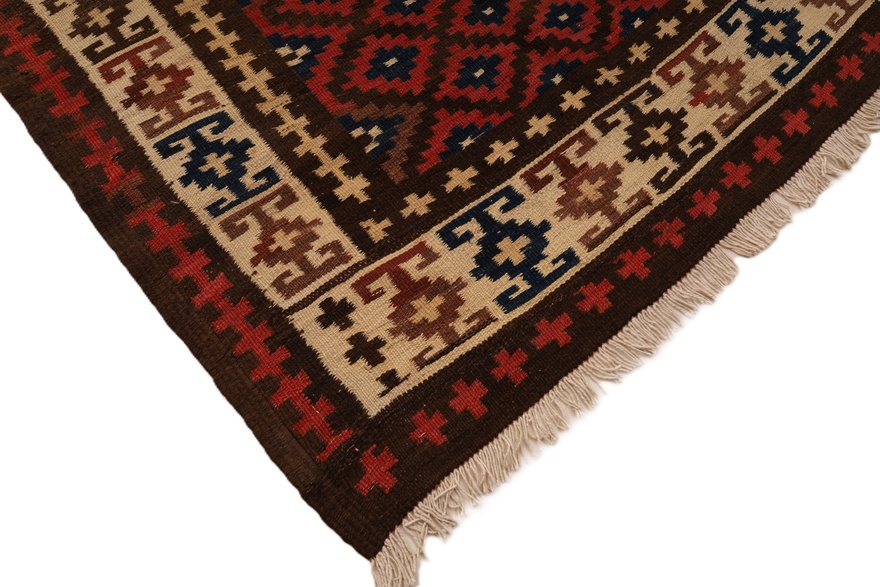Antique Kilim Fars Carpet  316x118