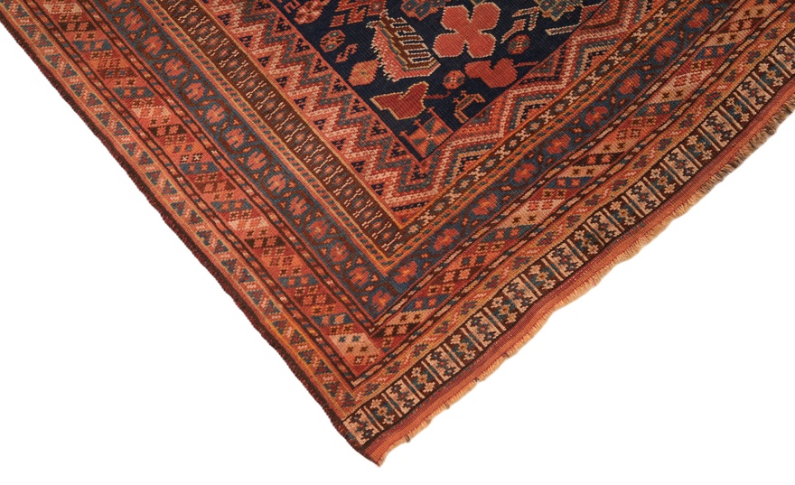 Antique Ghashghai Carpet  216x107