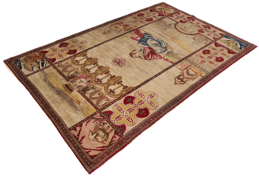 Antique Kerman Carpet  217x138