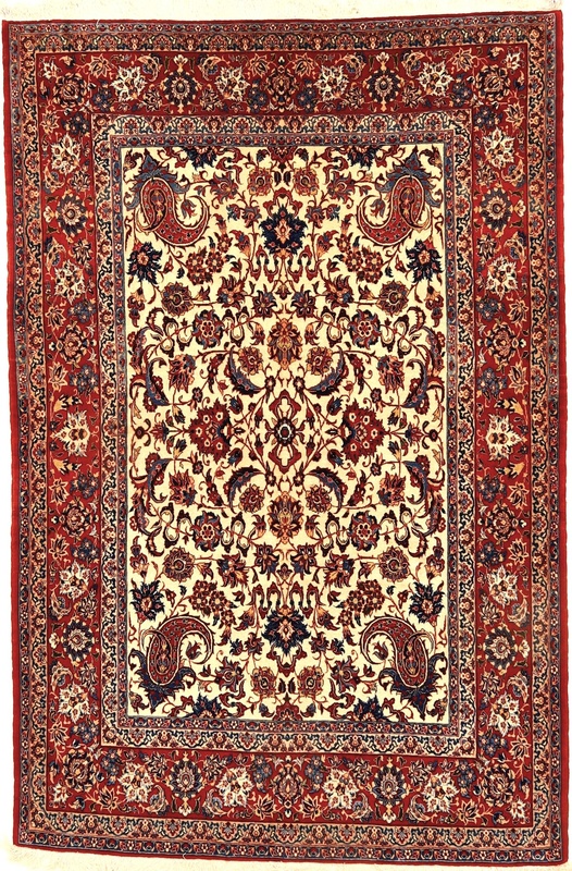 Antique ISFEHAN Carpet 225x148