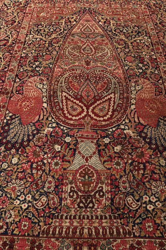 Antique Kerman Carpet  212x142