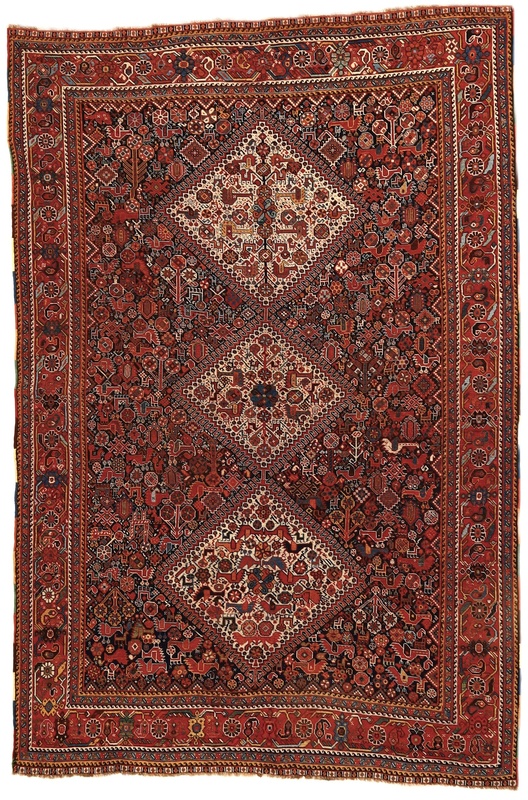 Antique Ghashghai Carpet  237x157