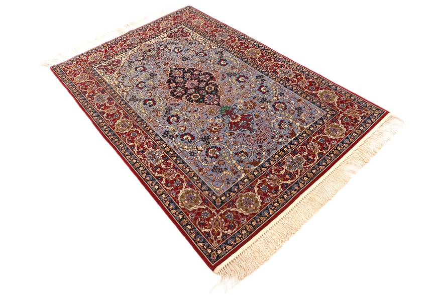Isfahan Silk Warp Carpet 170x109