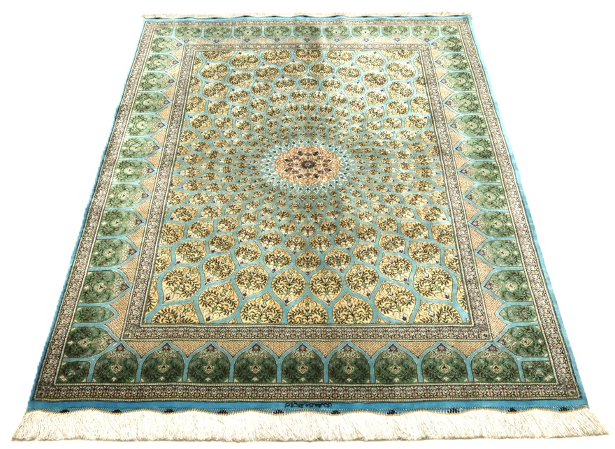 Ghom Silk Carpet 201x132