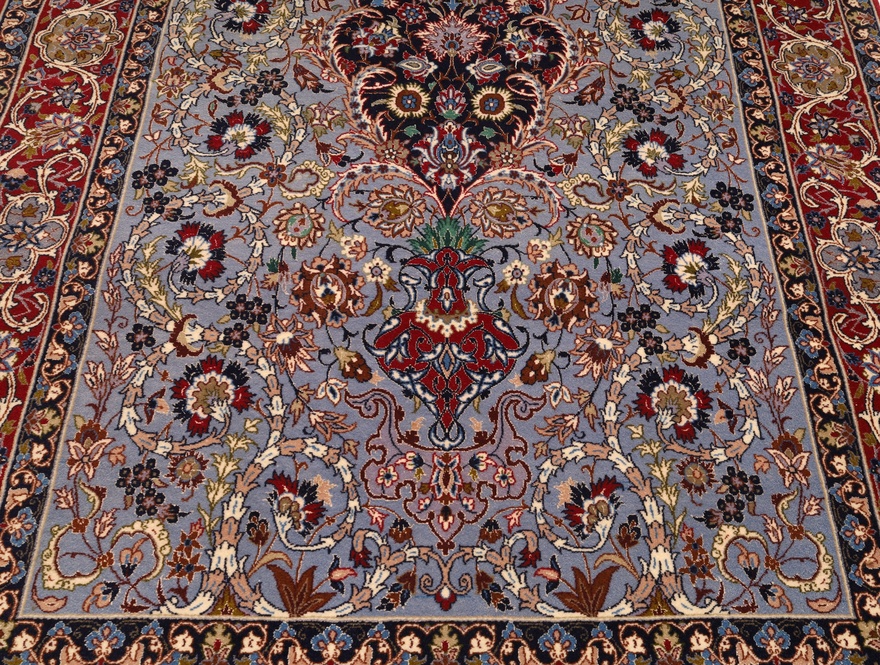 Isfahan Silk Warp Carpet 170x109