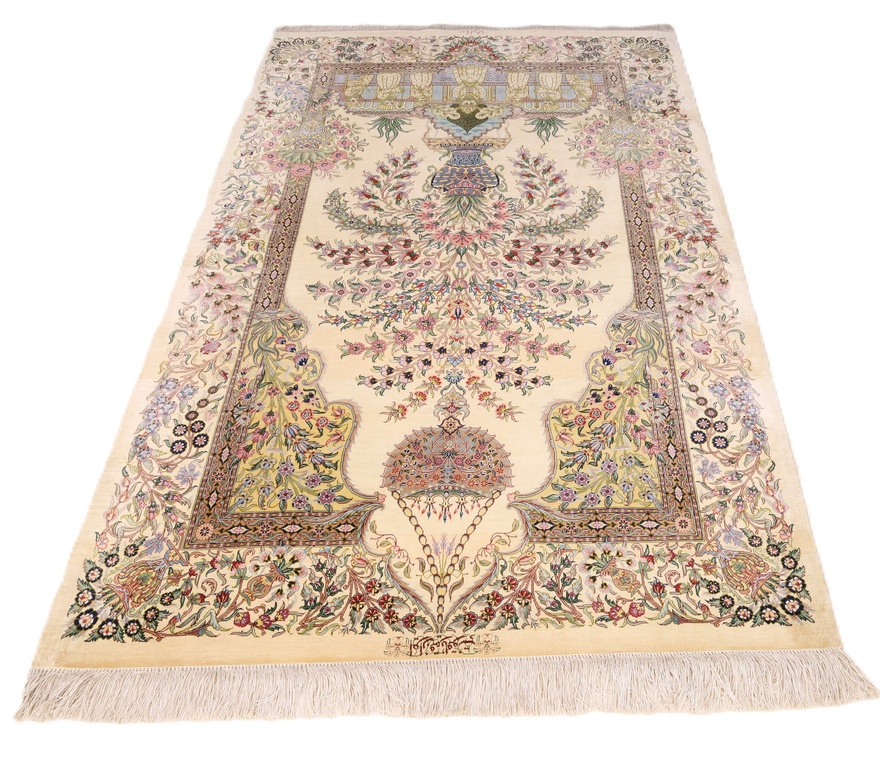 Qom by Yaqut Silk Carpet 157x101