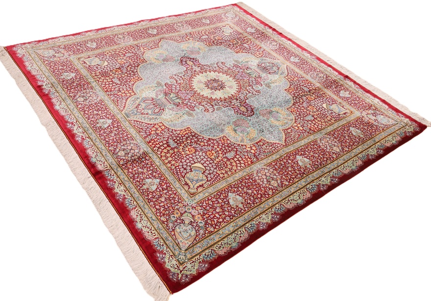 Qom Silk Mosaveyan Carpet  196x196