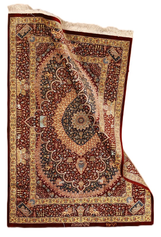 Qum Silk Carpet 118x80