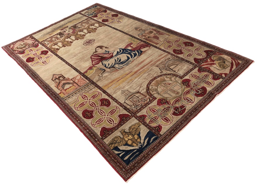 Antique Kerman Carpet  217x138