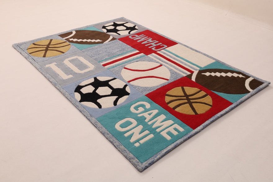 Kids Sports Ball Games Play Design carpet 243x170