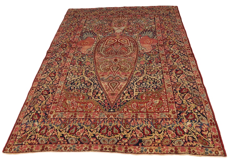 Antique Kerman Carpet  212x142