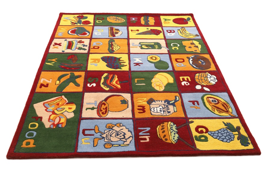 Children’s Learning  Alphabet  Food Design Carpet 243x169