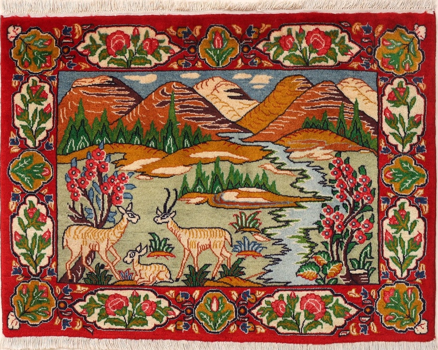 Sarouk Carpet  76x59
