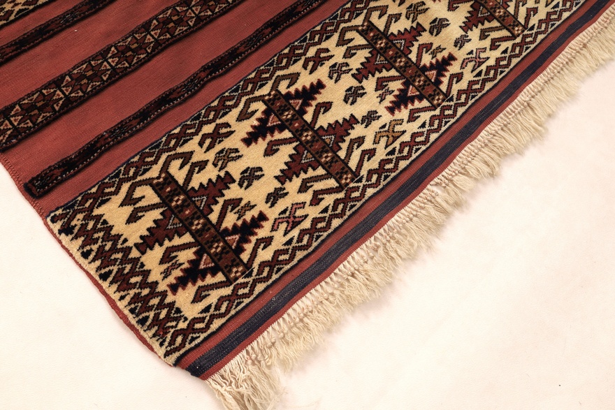Antique Turkaman Carpet  109x105