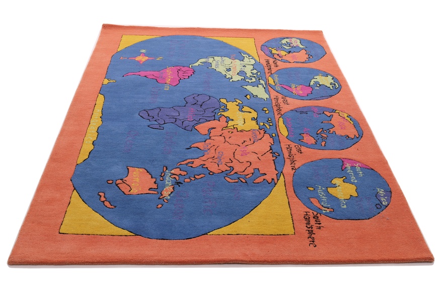 Little World Explorer – Children’s World Map Carpet 246 × 171
