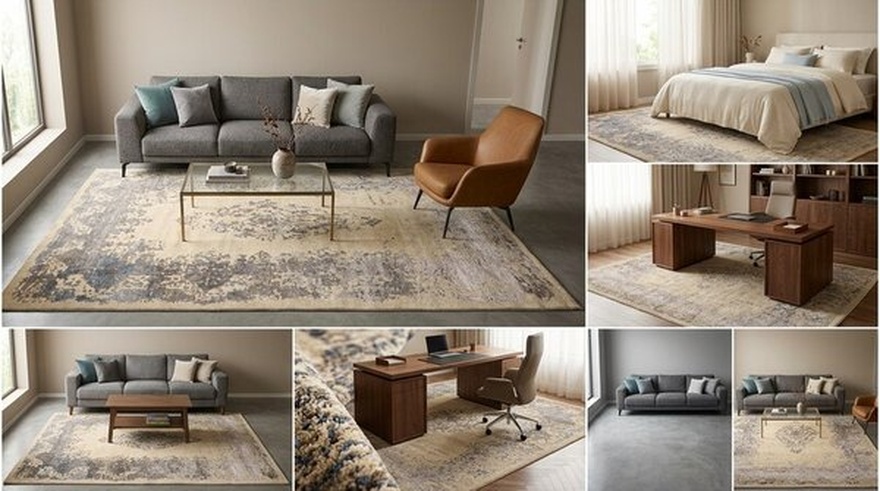 Modern Lotus Carpet   312x202