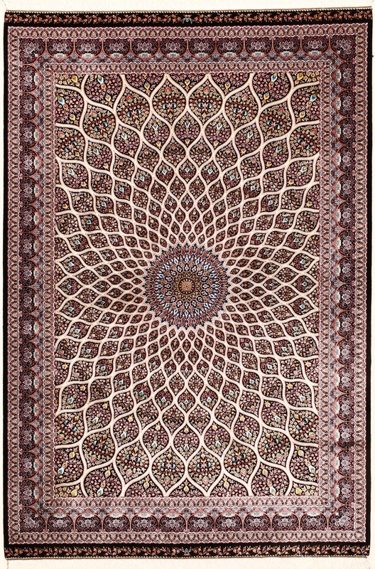 Ghom Geometric design Carpet 150x100
