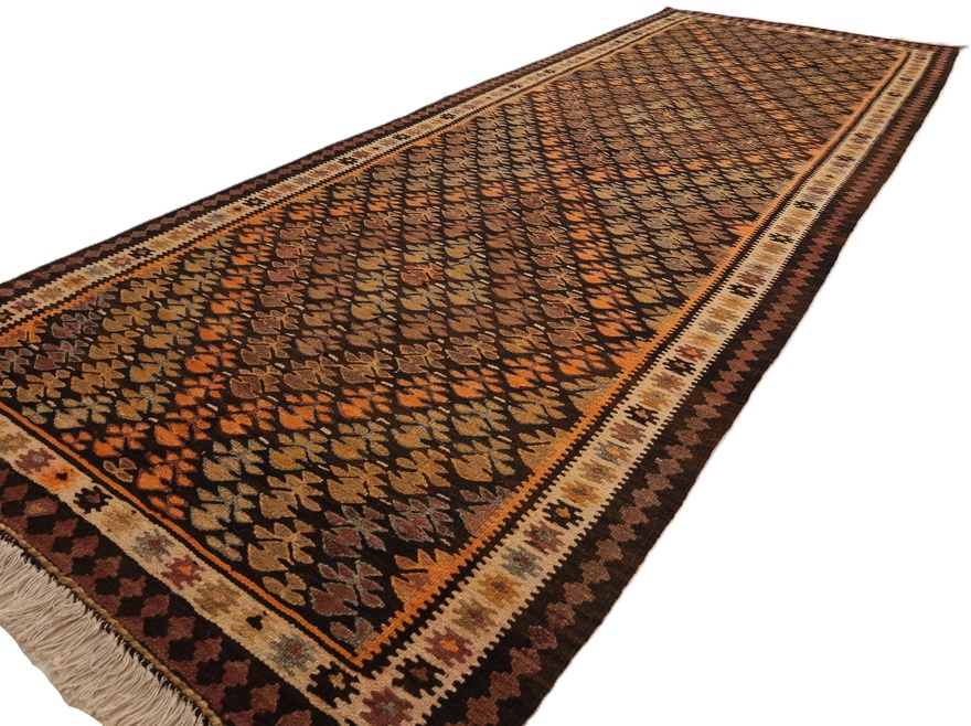 Antique Kilim Fars Carpet  280x110