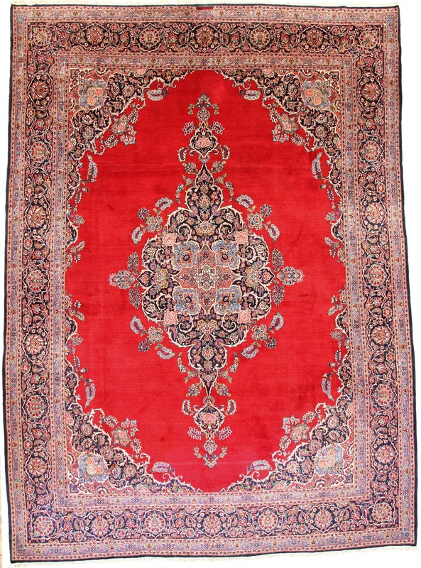 Antique Kashan Carpet  418x314