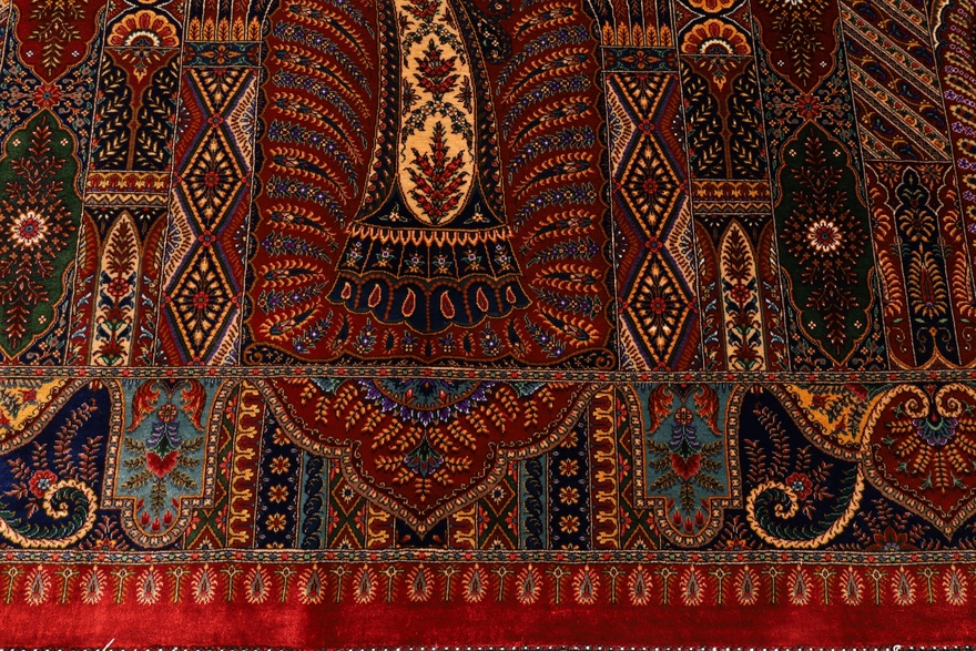 Qom Silk HosseinKashizadeh Carpet  205x140