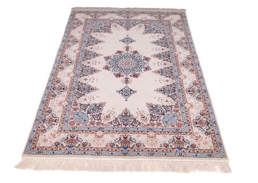Isfahan Davari Silk Warp carpet 203x130