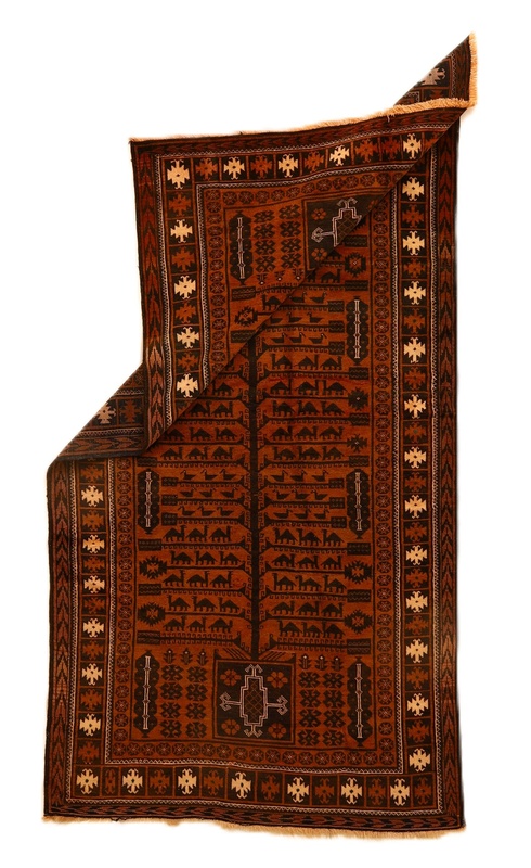 Antique Baluch  Carpet 231x122
