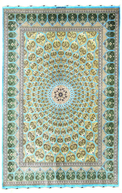 Ghom Silk Carpet 201x132