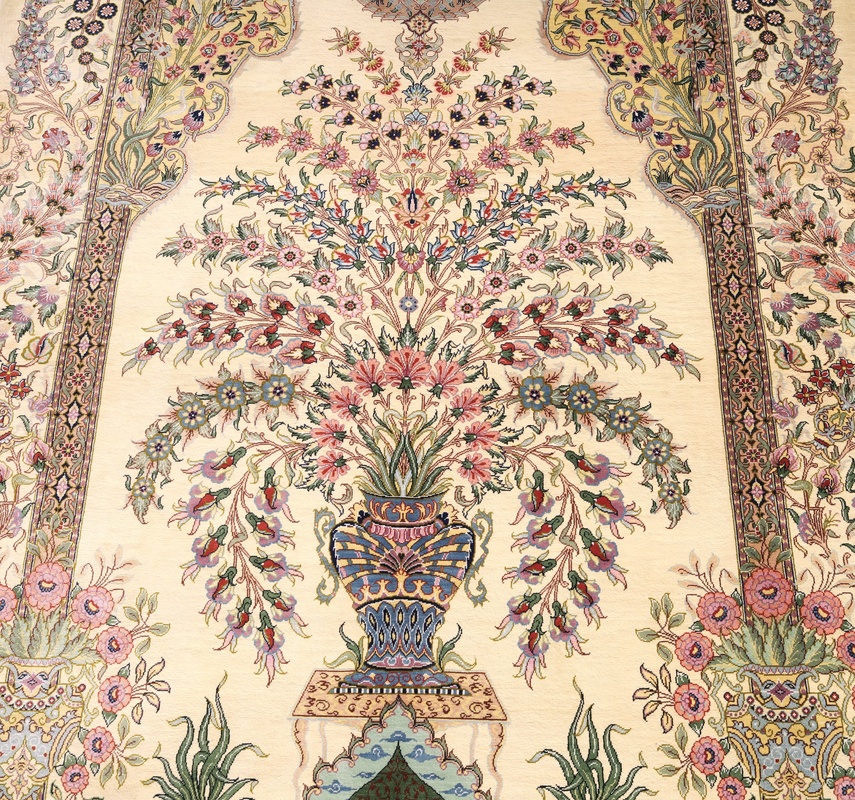 Qom by Yaqut Silk Carpet 157x101