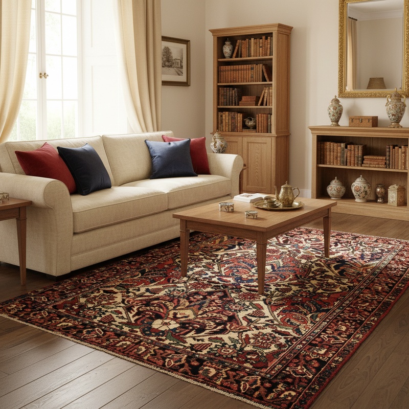 Antique BAKHTIAR Carpet  202x141