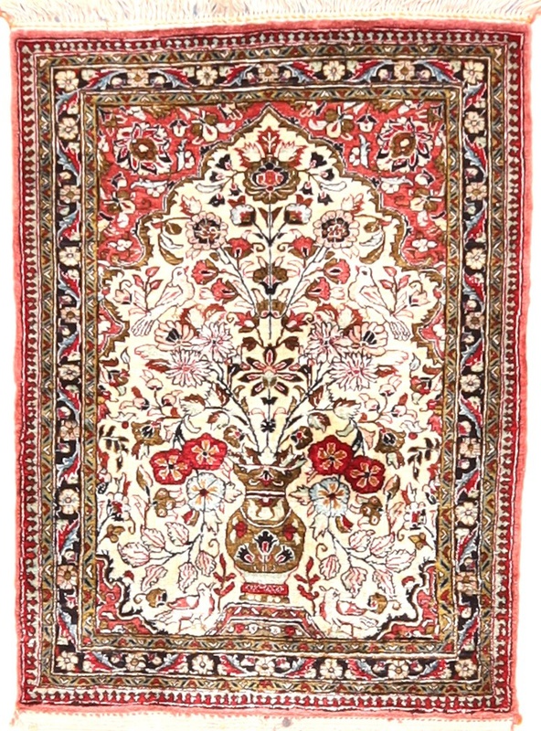 Ghom Silk Carpet  95x60