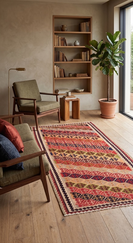 Kilim Fars Carpet  188x104