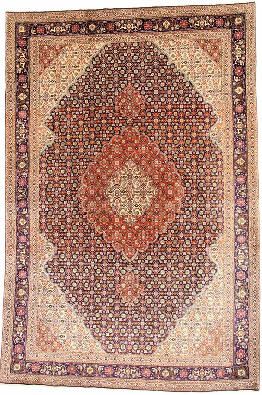 Tabriz Mahi 40 Raj Antique Carpet 290x196