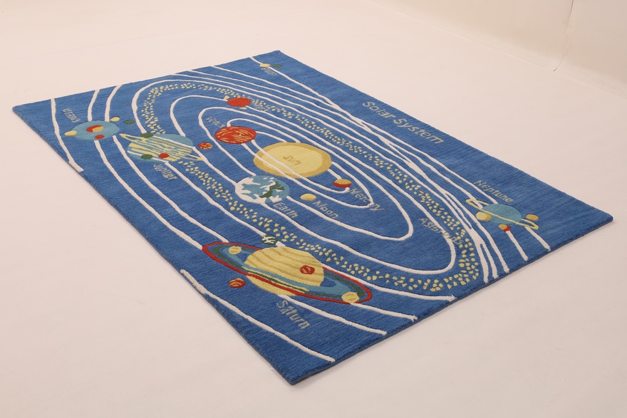 Kids Space  Solar System & Planets Design Carpet  242x170