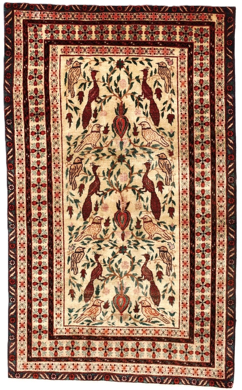 Antique  Baluch Carpet 185x113