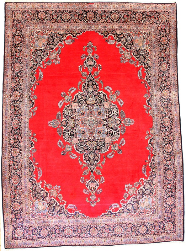 Antique Kashan Carpet  418x314