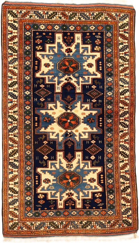 Antique Kazak Carpet  198x115