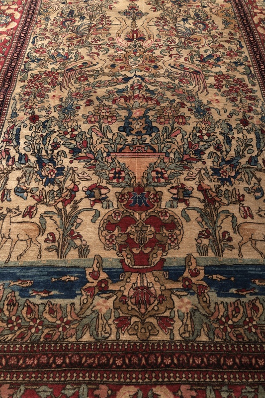 Antique Isfahan Carpet  205x142