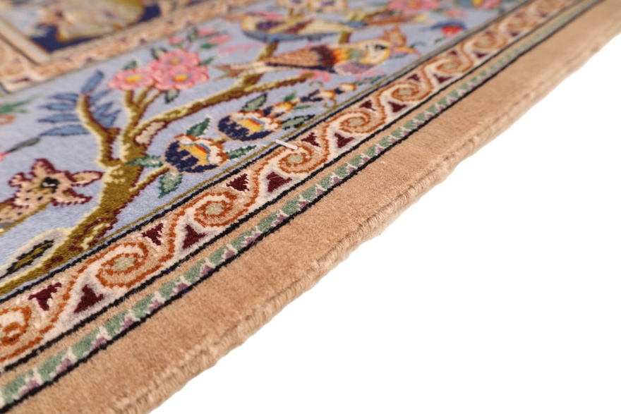 Isfahan Mansori Silknkette Carpet  151x102