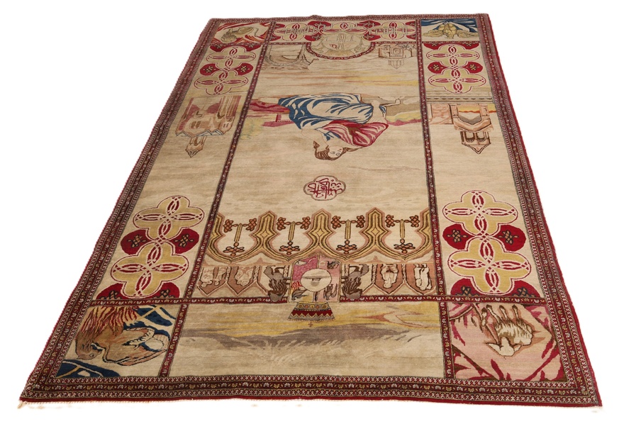 Antique Kerman Carpet  217x138