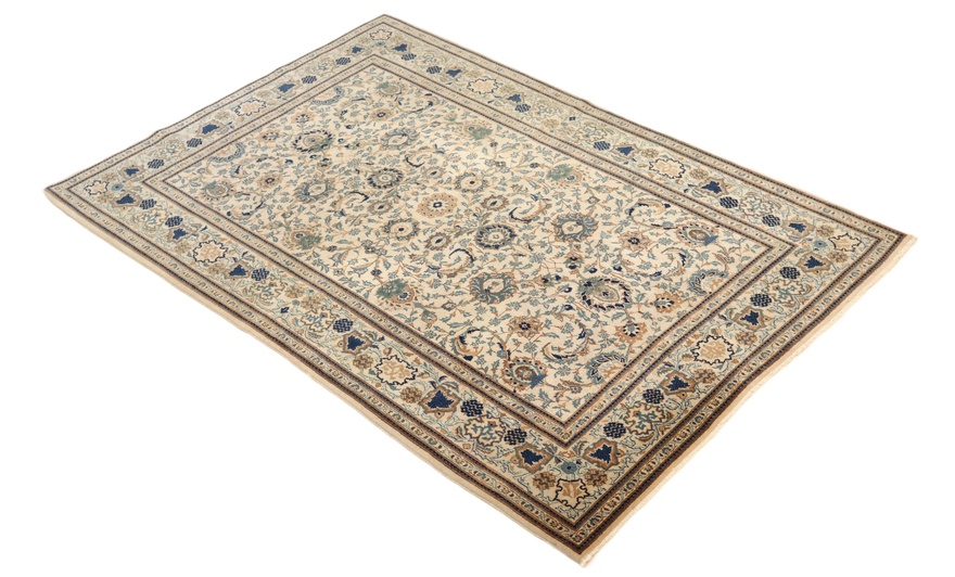 Antique Kashan Carpet  208x135