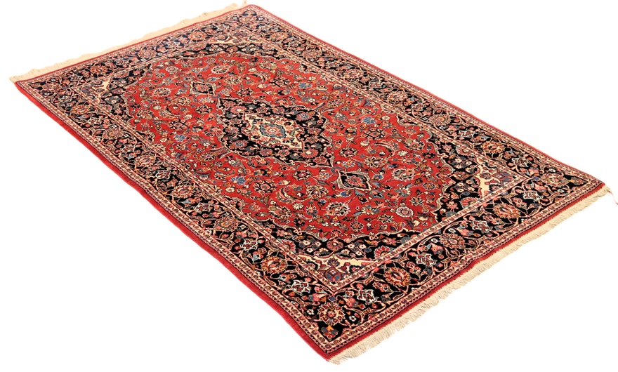 Antique Kashan Carpet 192x138