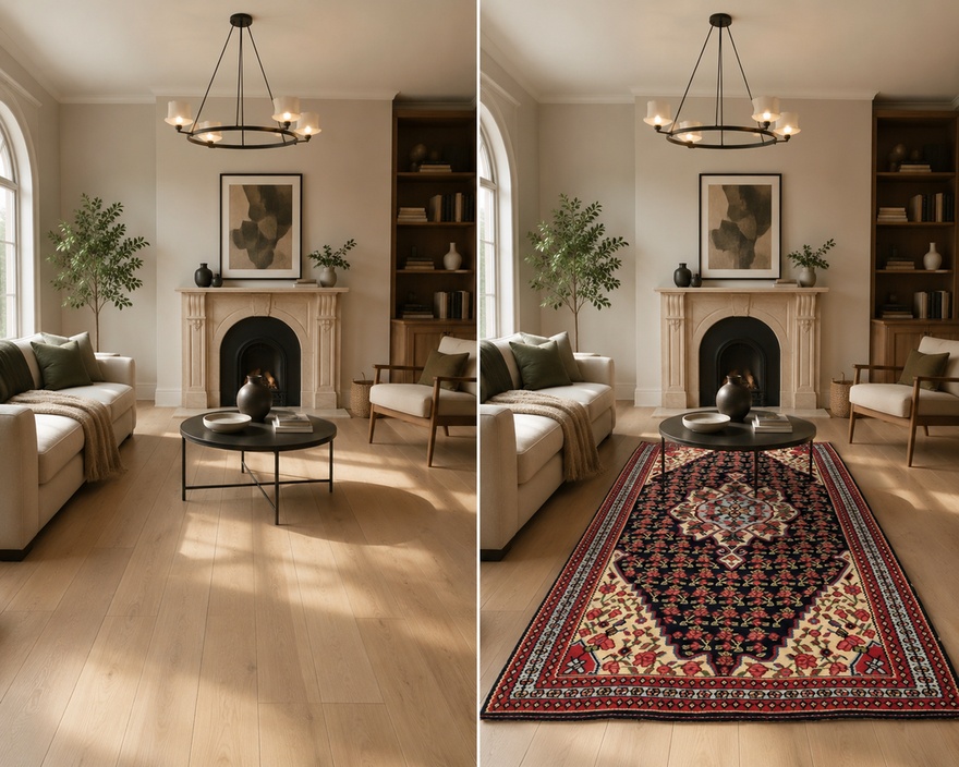 Antique Kilim Senneh Carpet  196x121
