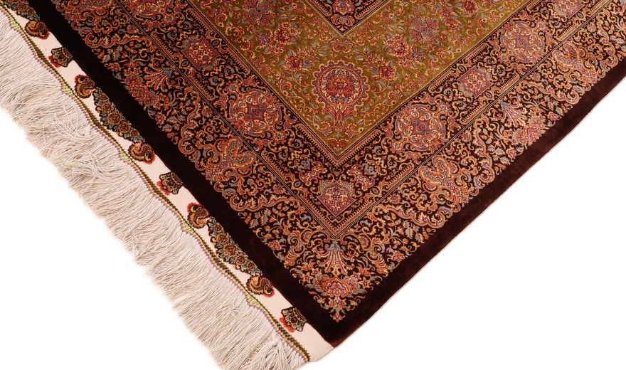 Qom Silk Memayian Carpet  300x207